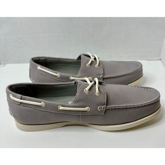 Club Room Mens Elliot Canvas Lifestyle Loafers Size 11.5M Grey NEW - Picture 5 of 8